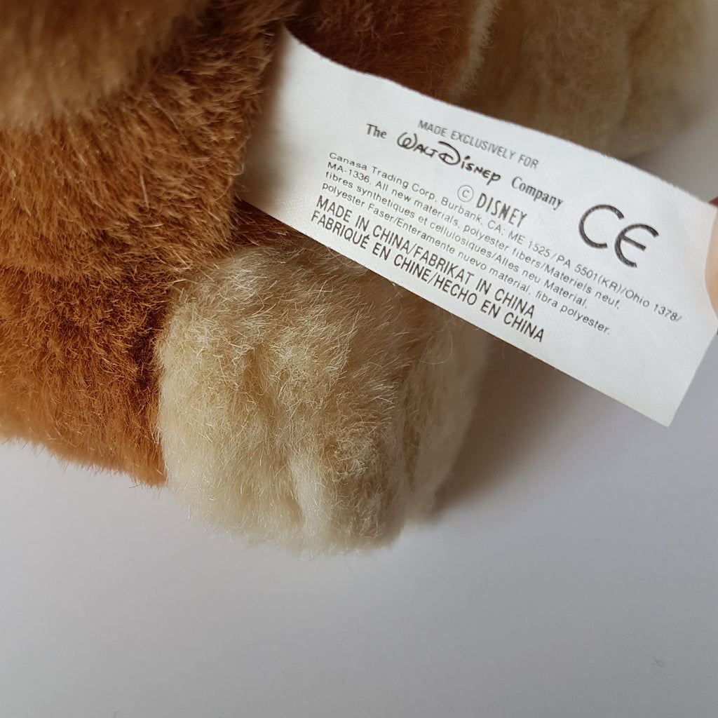Vintage Rare FOX & THE HOUND Adult COPPER Dog Plush 39cm Soft Toy