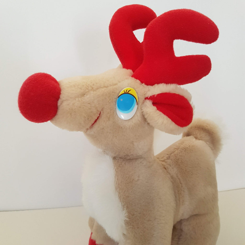 Rare Croner Toys RUDOLPH THE RED NOSE REINDEER Stuffed Animal Christmas Soft Toy