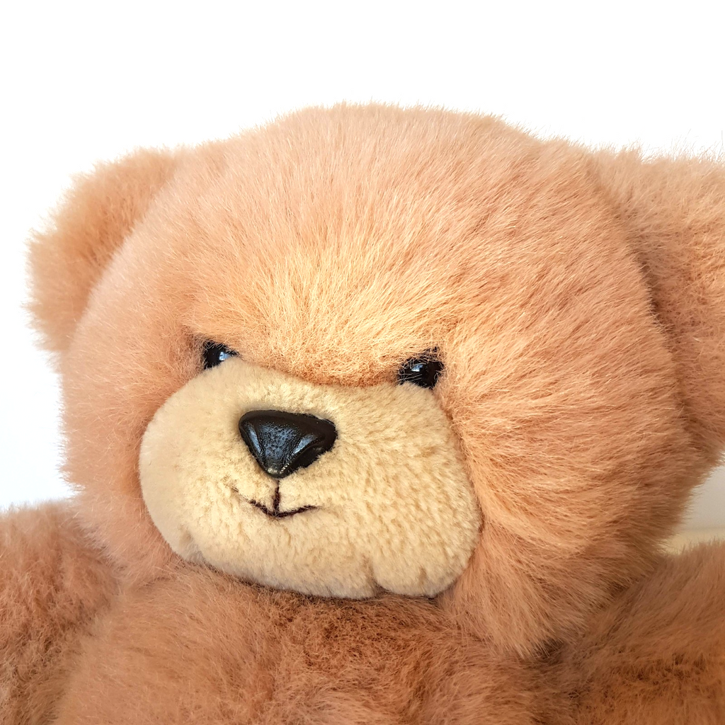 24k Polar Puff BRAD BEAR Vintage Teddy Blush Pink Plush Stuffed Animal Soft Toy10