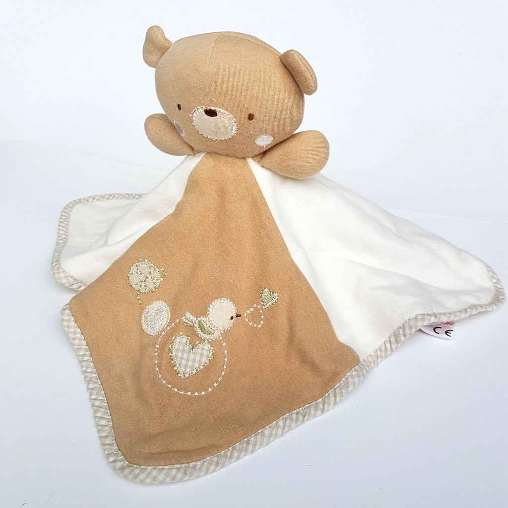NP Baby TEDDY BEAR LOVEY Plush Security Blanket Comforter Brown Animal Soft Toy5