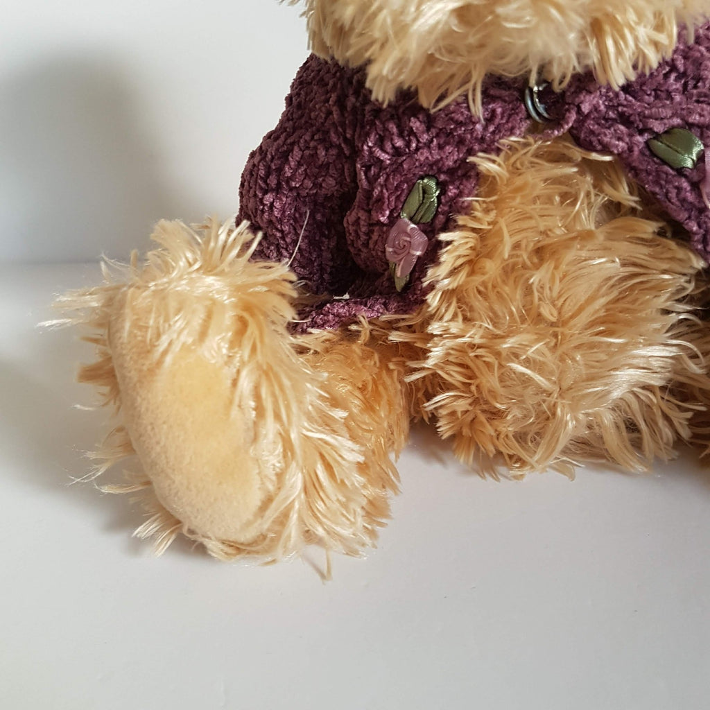 Sweet SETTLER BEAR TEDDY BEAR 29cm Plush Soft Toy Rose Cardigan Stuffed Animal3