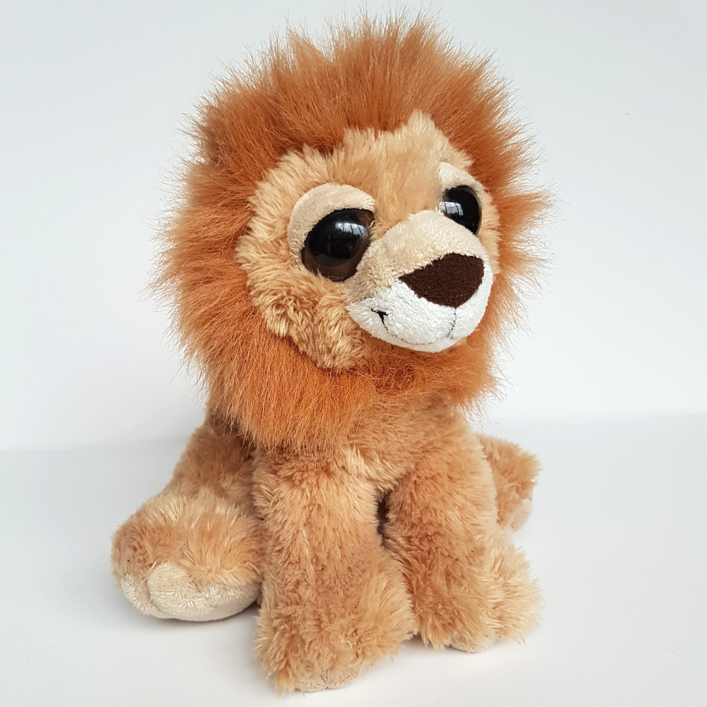 Korimco BIG EYE LION Plush Wild Cat Stuffed Animal Soft Toy Floppy Lil Peepers0