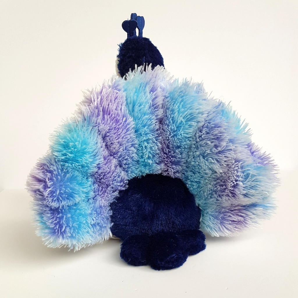 Korimco BLUE PURPLE PEACOCK Bird Plush 29cm Stuffed Animal Soft Toy Lil Friends5