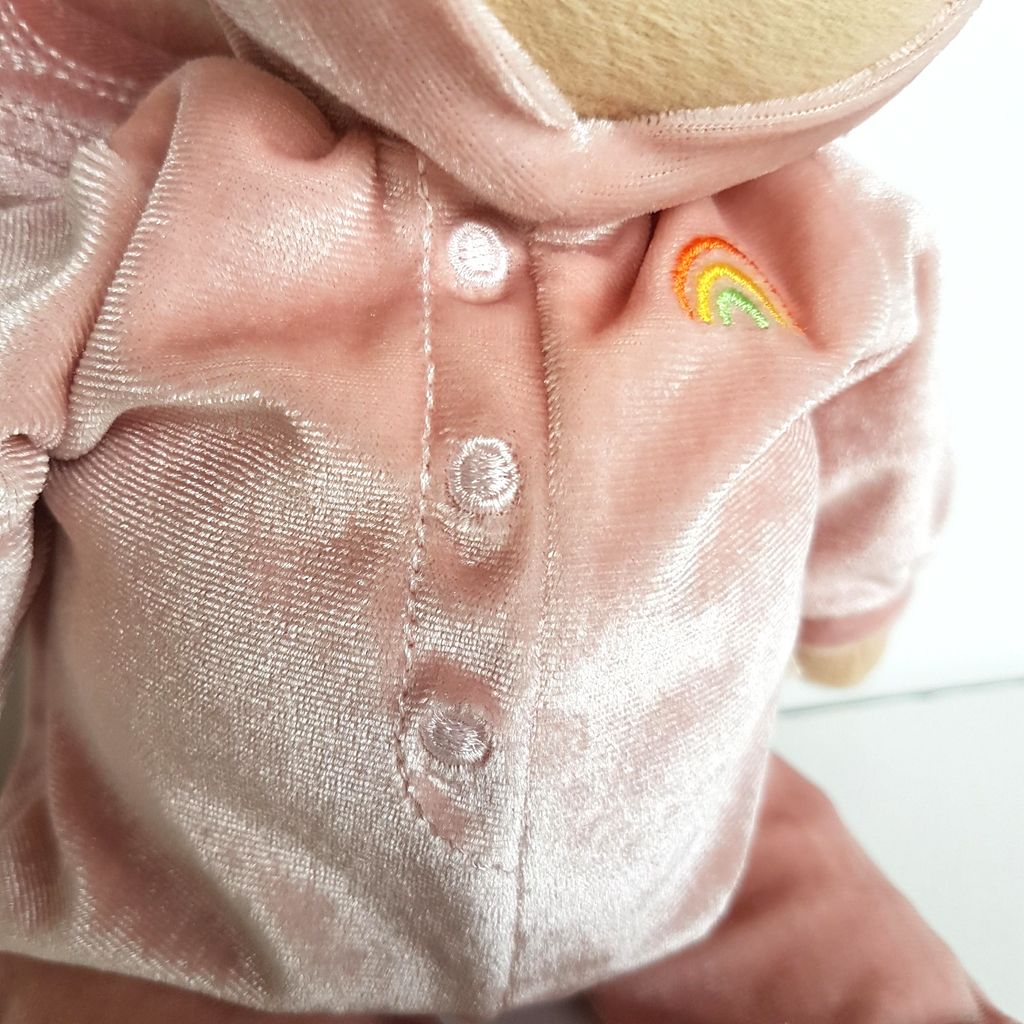 Olli Ella DOZY DINKUMS AURORA Fairy Doll Pink Plush Soft Fabric Doll Sleeping14