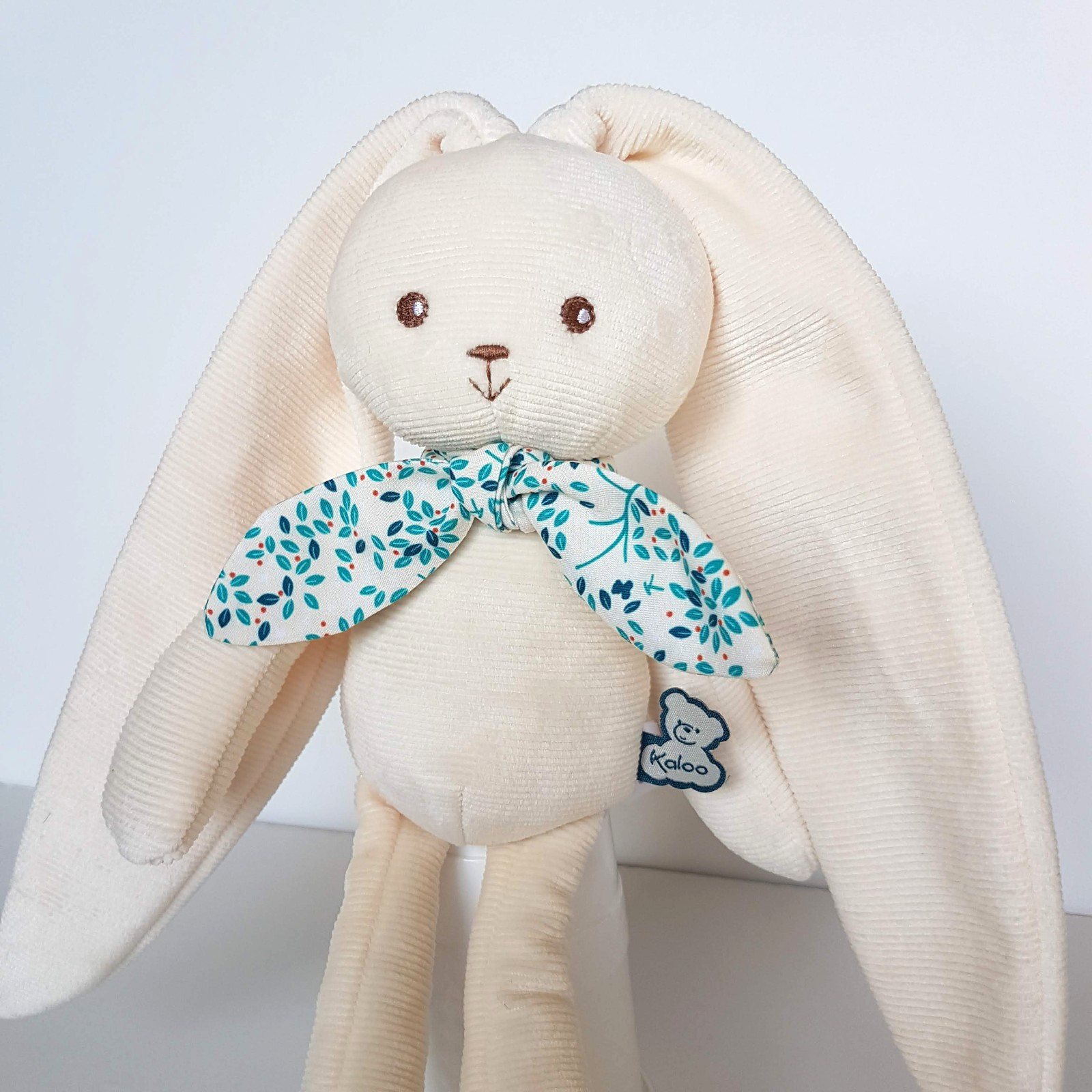 KALOO Baby BUNNY RABBIT Plush 31cm Stuffed Animal Soft Toy Corduroy Cream Floppy2