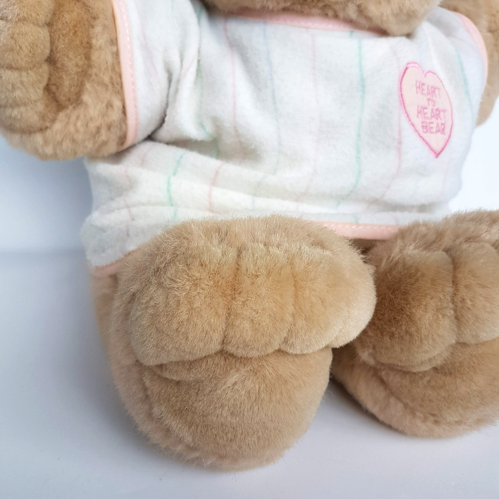 Vintage HEART TO HEART BEAR Plush 45cm Chosun 1986 NO HEART Stuffed Animal Toy5