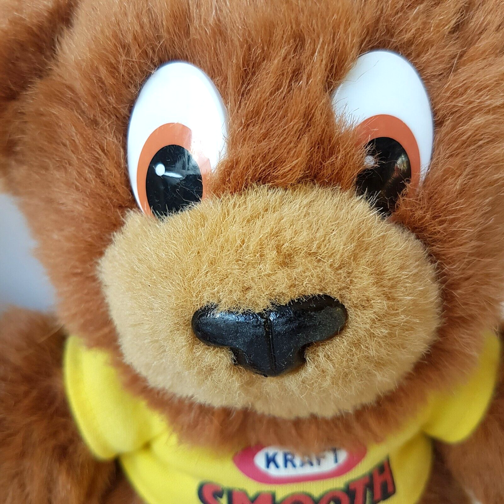 Vintage KRAFT Peanut Butter CRUNCHY & SMOOTH Plush Food Advertising Soft Toy5