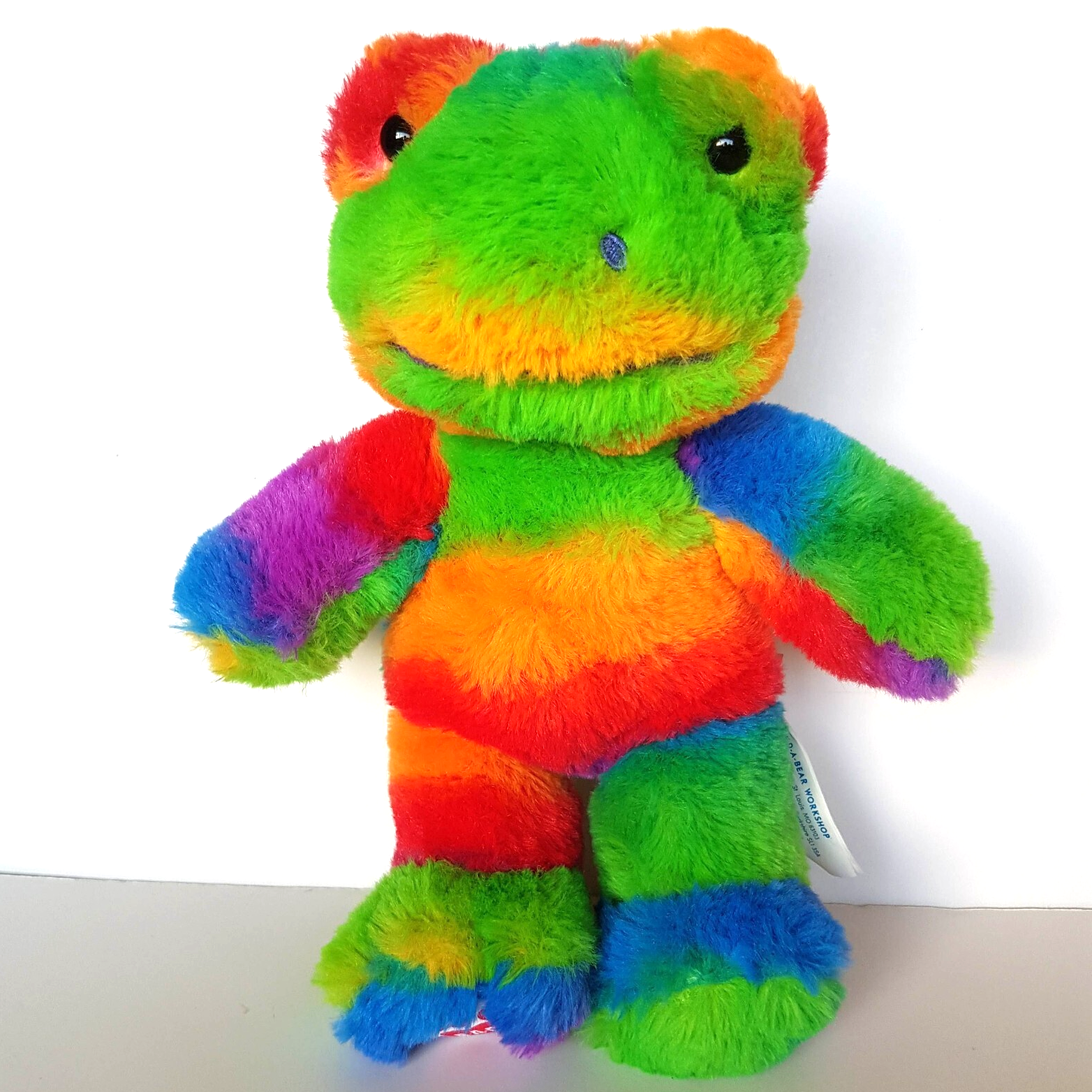 Build A Bear RAINBOW FROG 24cm Small Frys BUDDIES Plush Stuffed Animal Soft Toy0