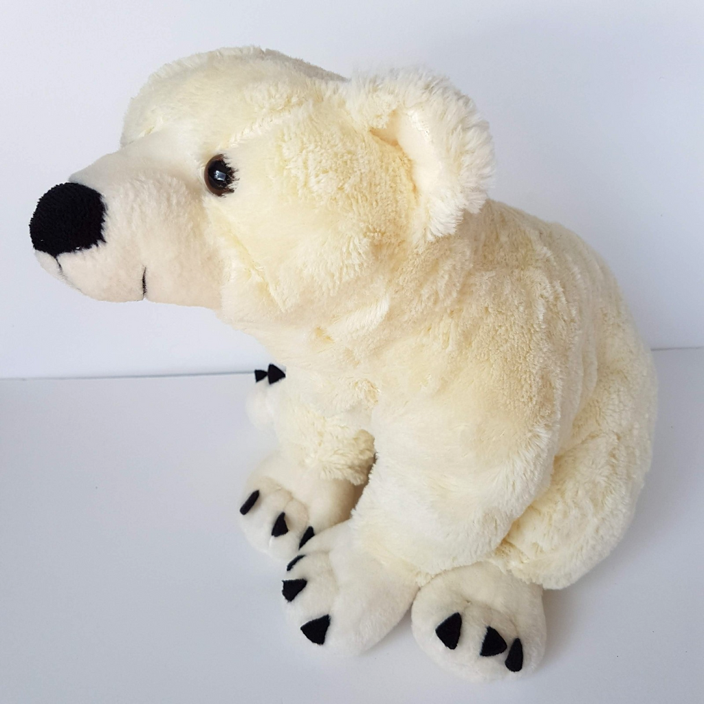 Sea World POLAR BEAR 30cm Plush Stuffed Animal Wild Soft Toy Snow Animals Cute5