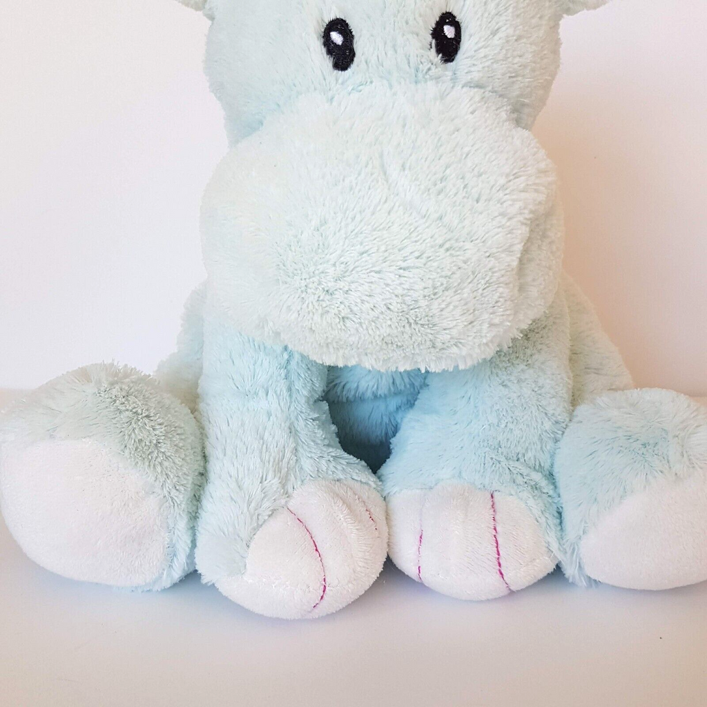 Animal Alley HIPPO Plush Pastel Blue 10” Soft Toy Floppy Lovey Stuffed Animal2
