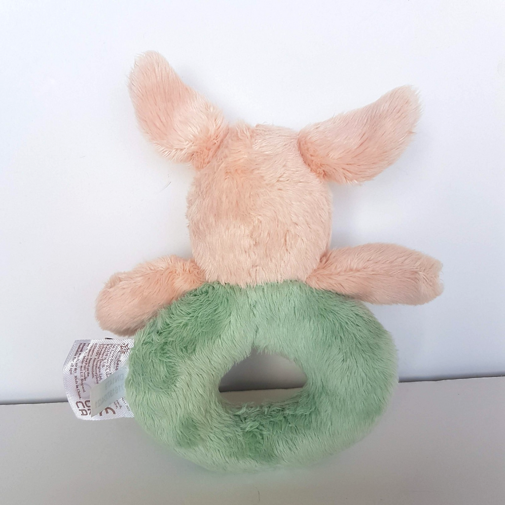 Hundred Acre Wood PIGLET RATTLE Lovey Winnie The Pooh Plush Security Soft Toy5