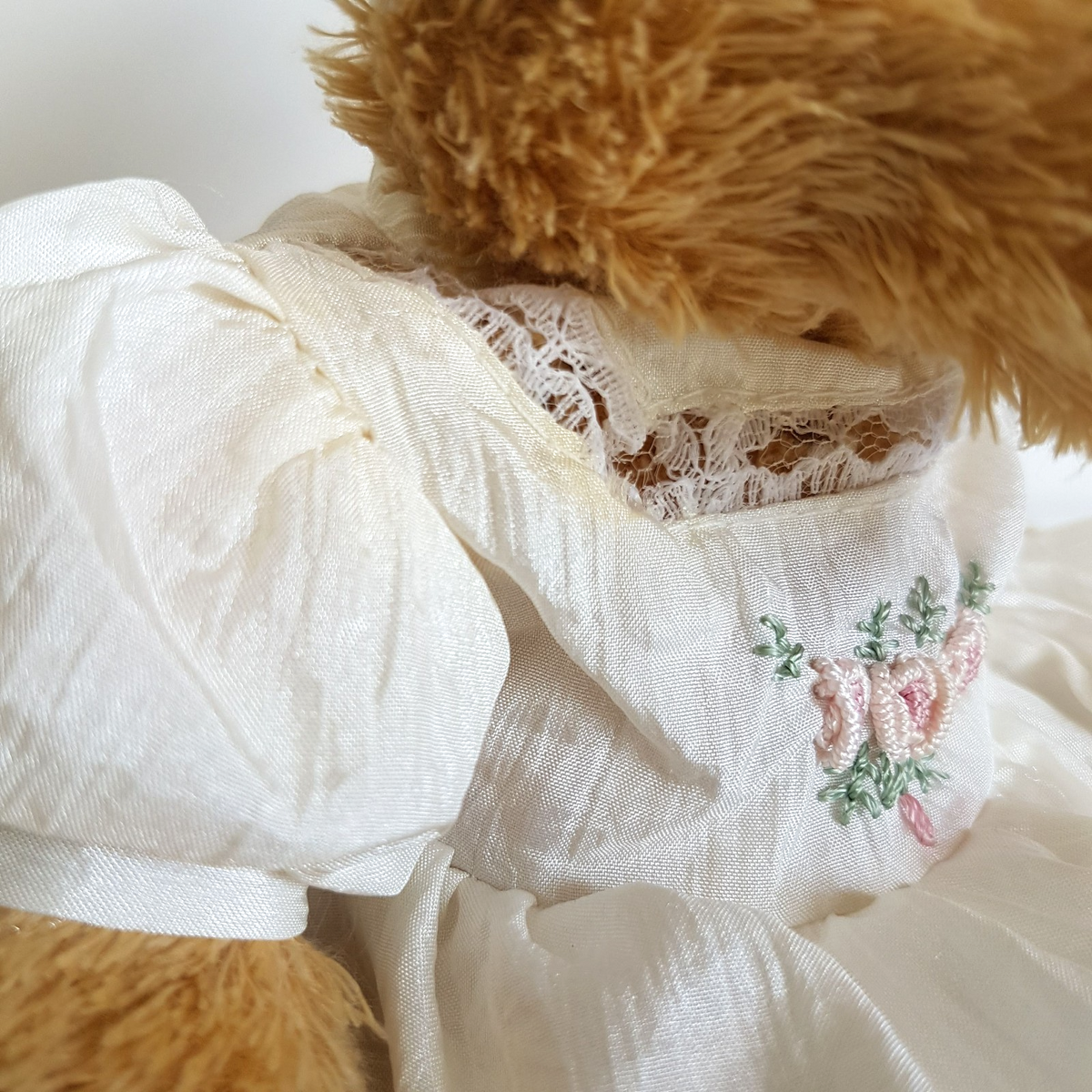 Settler Bears TAFFETA ROSE TEDDY Bear 26cm Plush Lace Soft Toy Stuffed Animal4