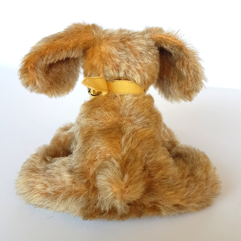 Vintage HANDMADE PUPPY DOG 12cm Collar Stuffed Animal Plush Soft Toy Collectible4