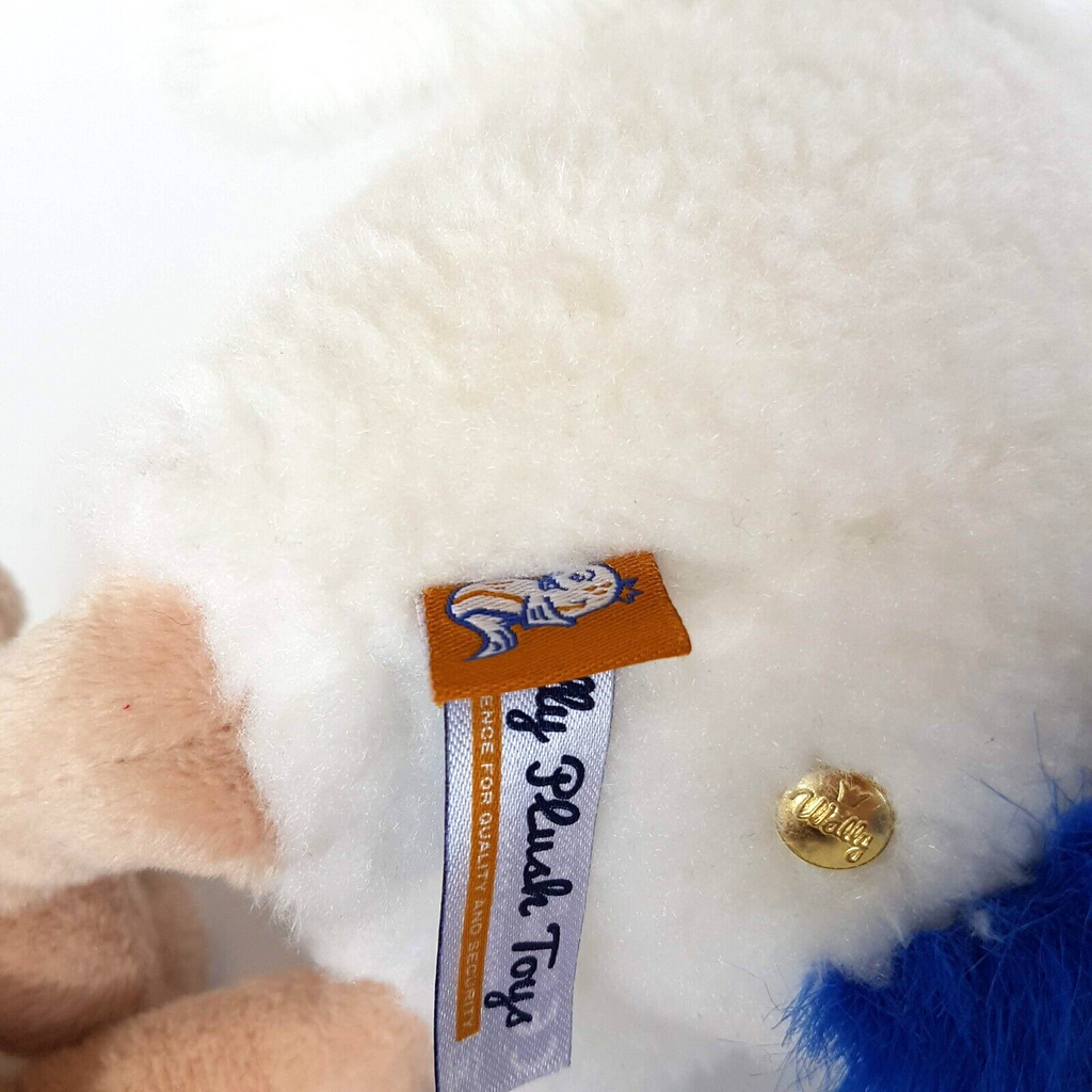Wally WHITE DODO Plush 35cm Extinct Stuffed Animal Soft Toy White Bird Hat Blue10