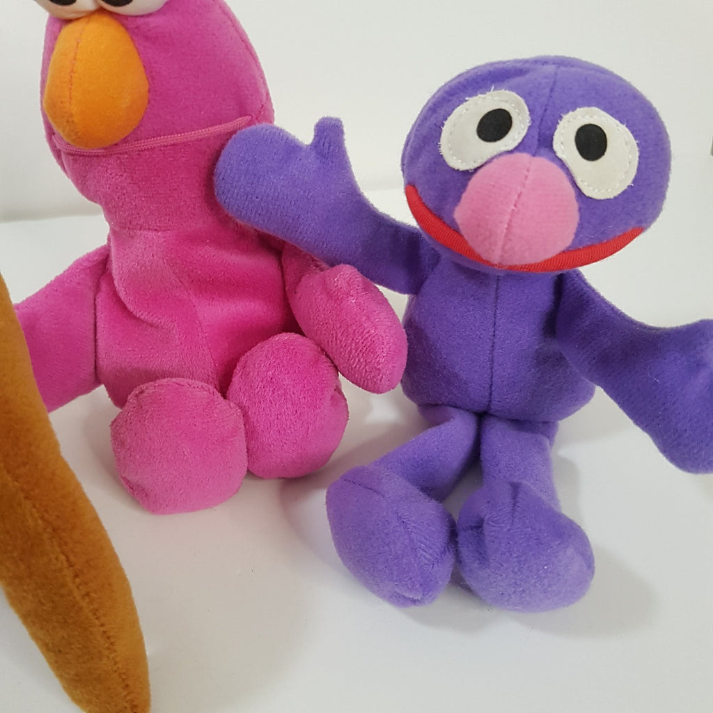 Sesame Street TELLY GROVER SNUFFLEUPAGUS Tyco Vintage Plush 1997 Bean Soft Toy4
