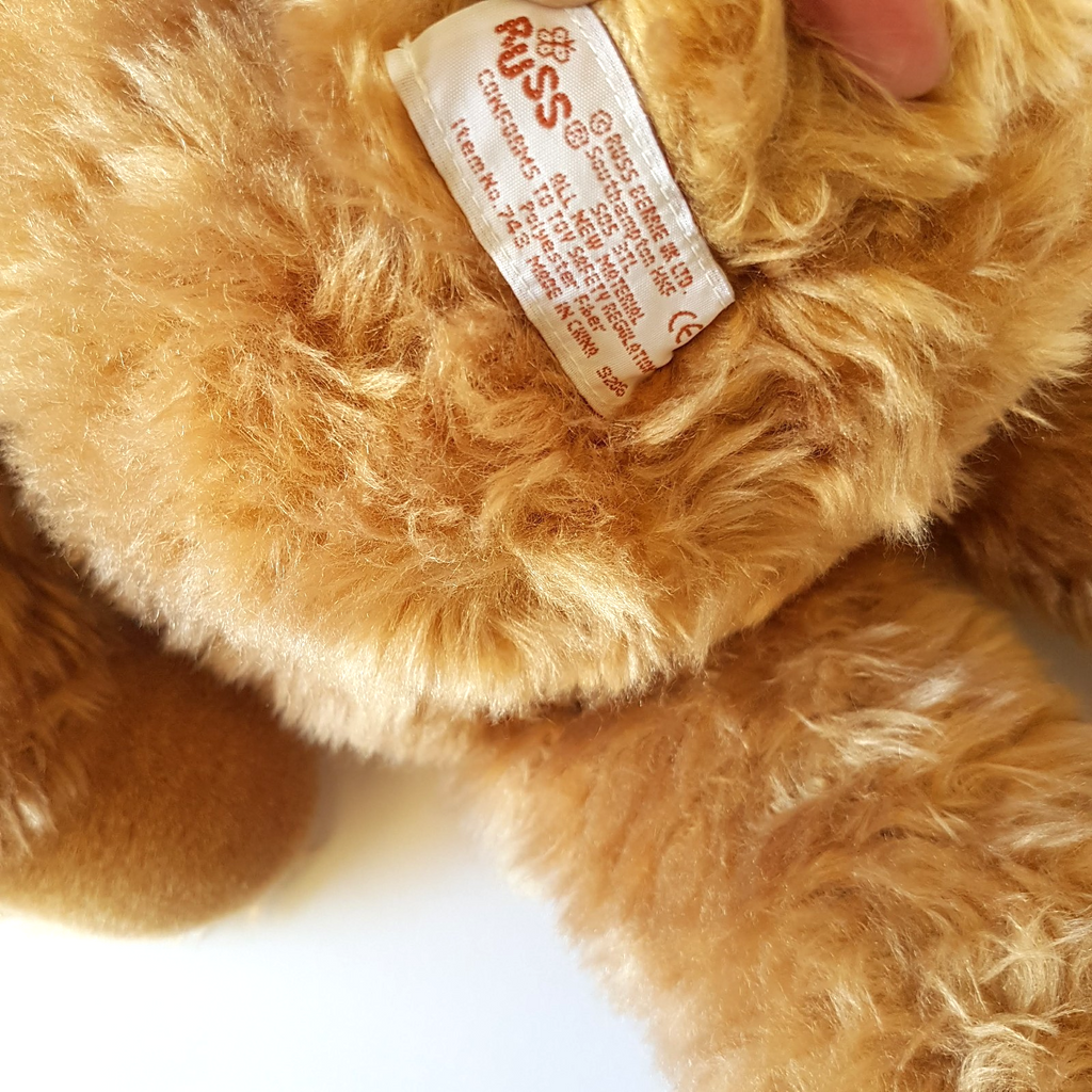 RARE Russ BENTLEY Teddy Bear Plush 55cm Vintage Stuffed Animal Soft Toy Floppy8