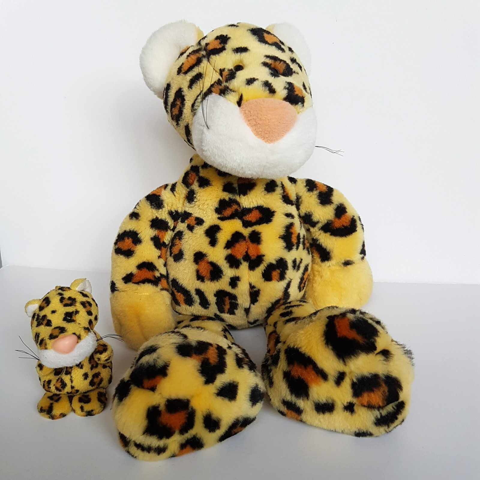 Nici YELLOW JAGUAR Wild Cat Plush + KEYCHAIN Key Ring Stuffed Animal Soft Toy3