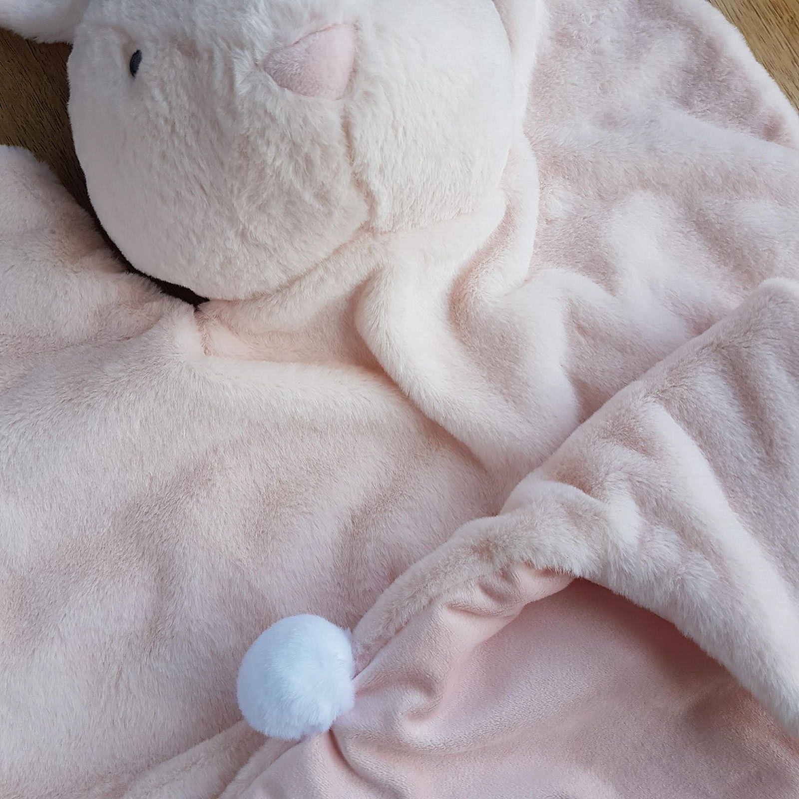 LARGE 112cm Rabbit Baby Blanket Comforter Lovey Security Plush Bunny Soft Toy5