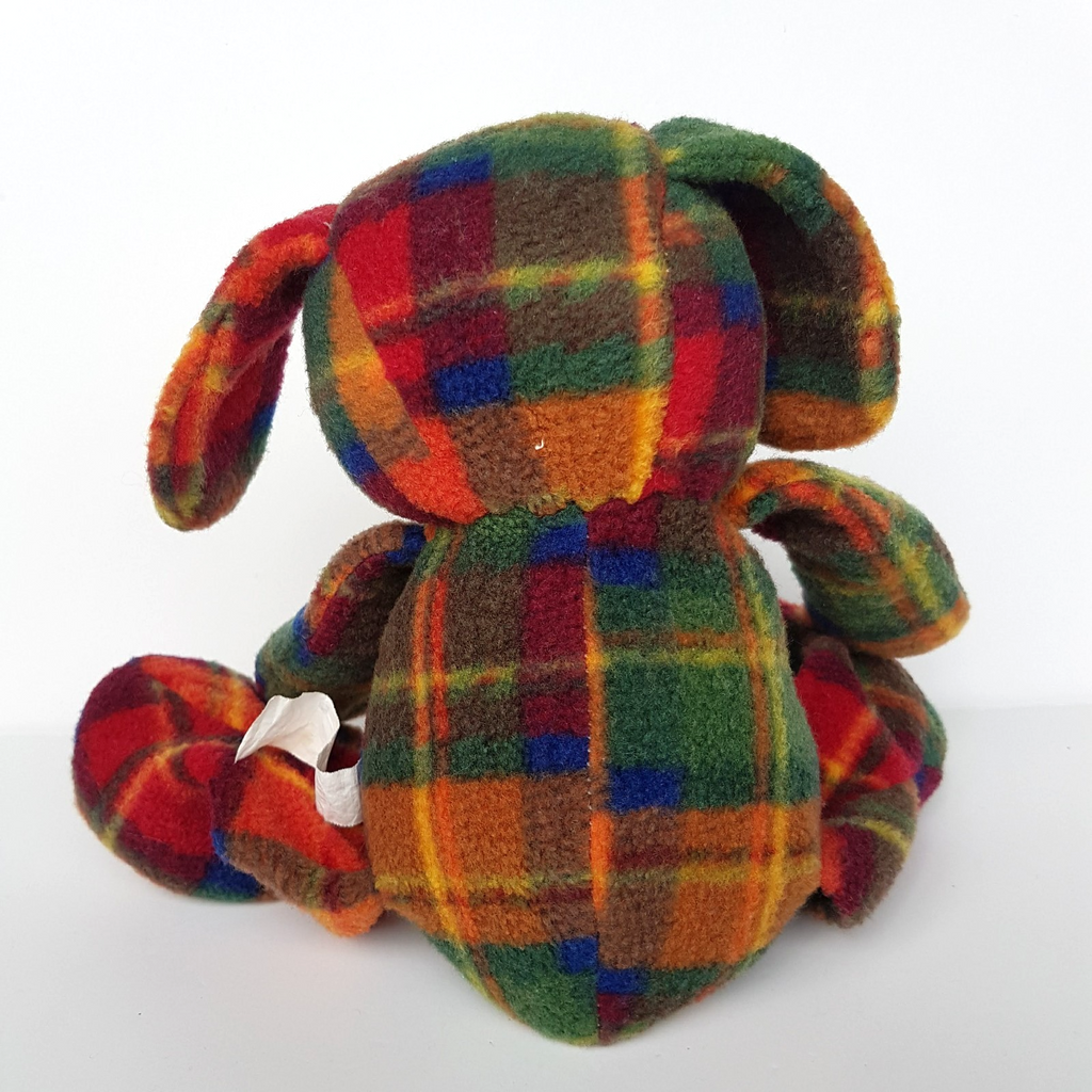 Floppy TARTAN PLAID RABBIT Plush 29cm Stuffed Animal Soft Toy Christmas Toys12
