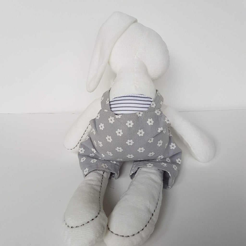 Ollie's Place BUNNY LOVEY Plush Comforter Soft Toy Rabbit Stuffed Animal Clothes7