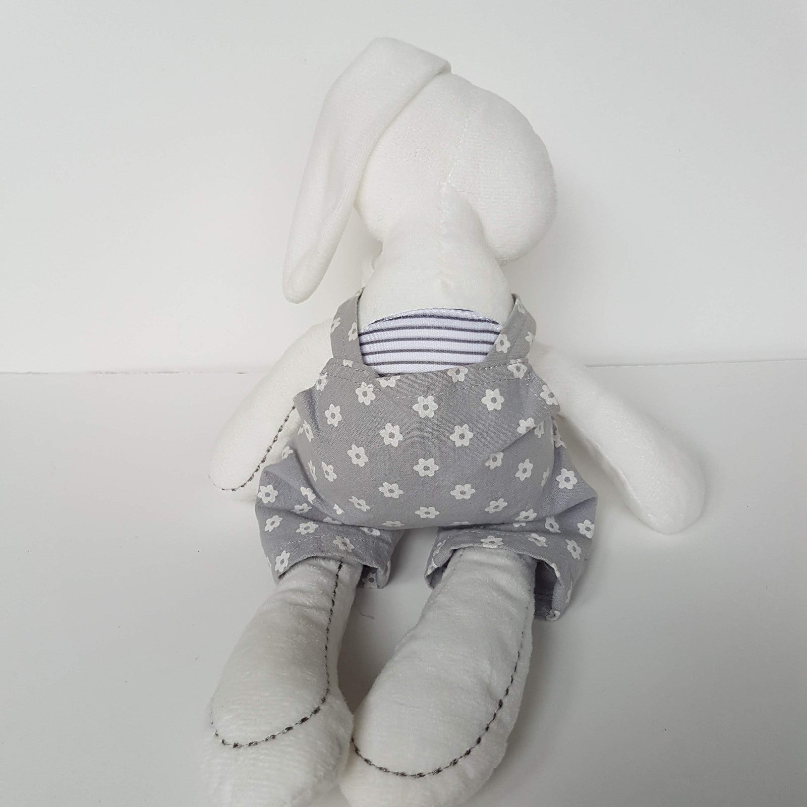 Ollie's Place BUNNY LOVEY Plush Comforter Soft Toy Rabbit Stuffed Animal Clothes7