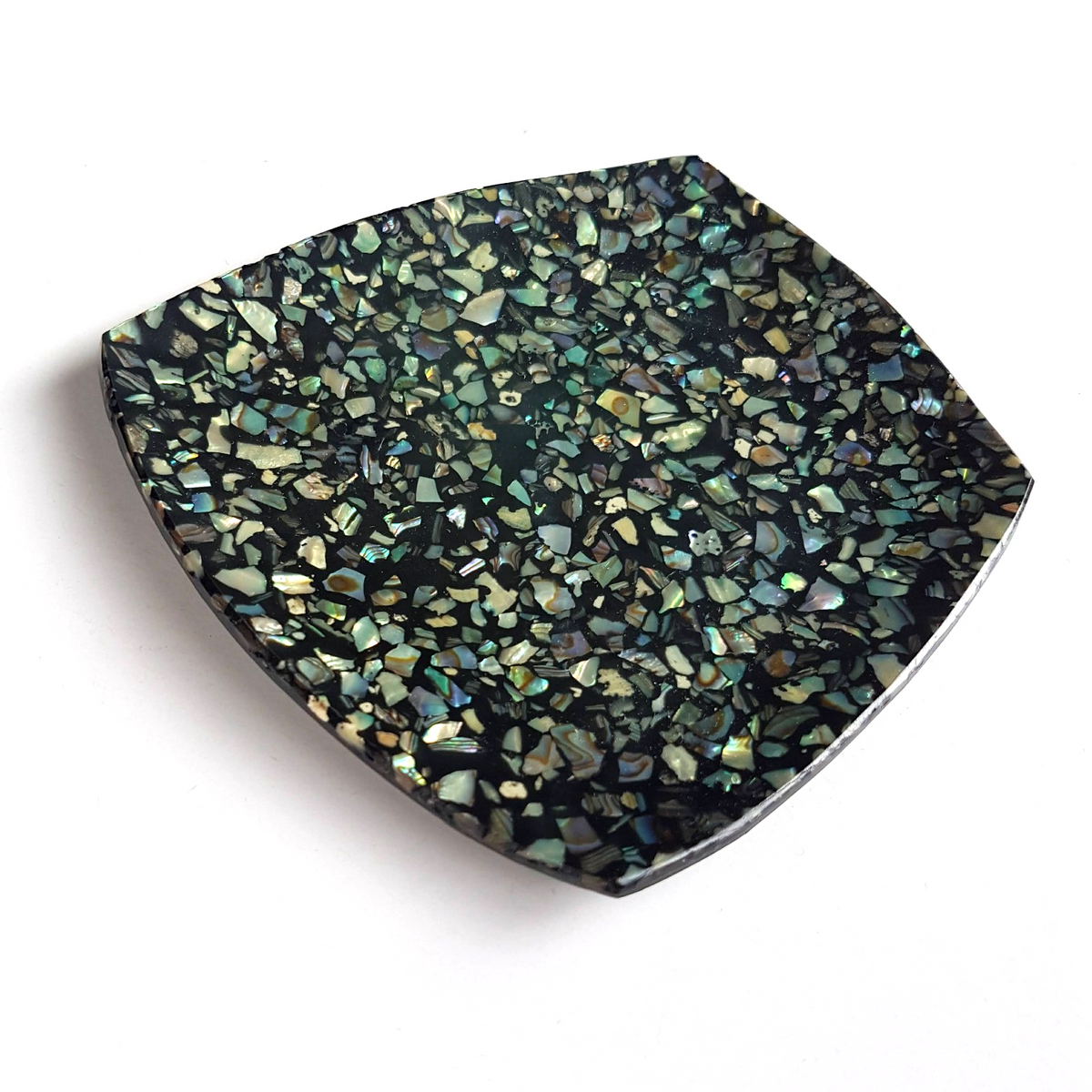Vintage Genuine PAUA SHELL Small 11cm Flat Shallow Decorative Plate New Zealand2