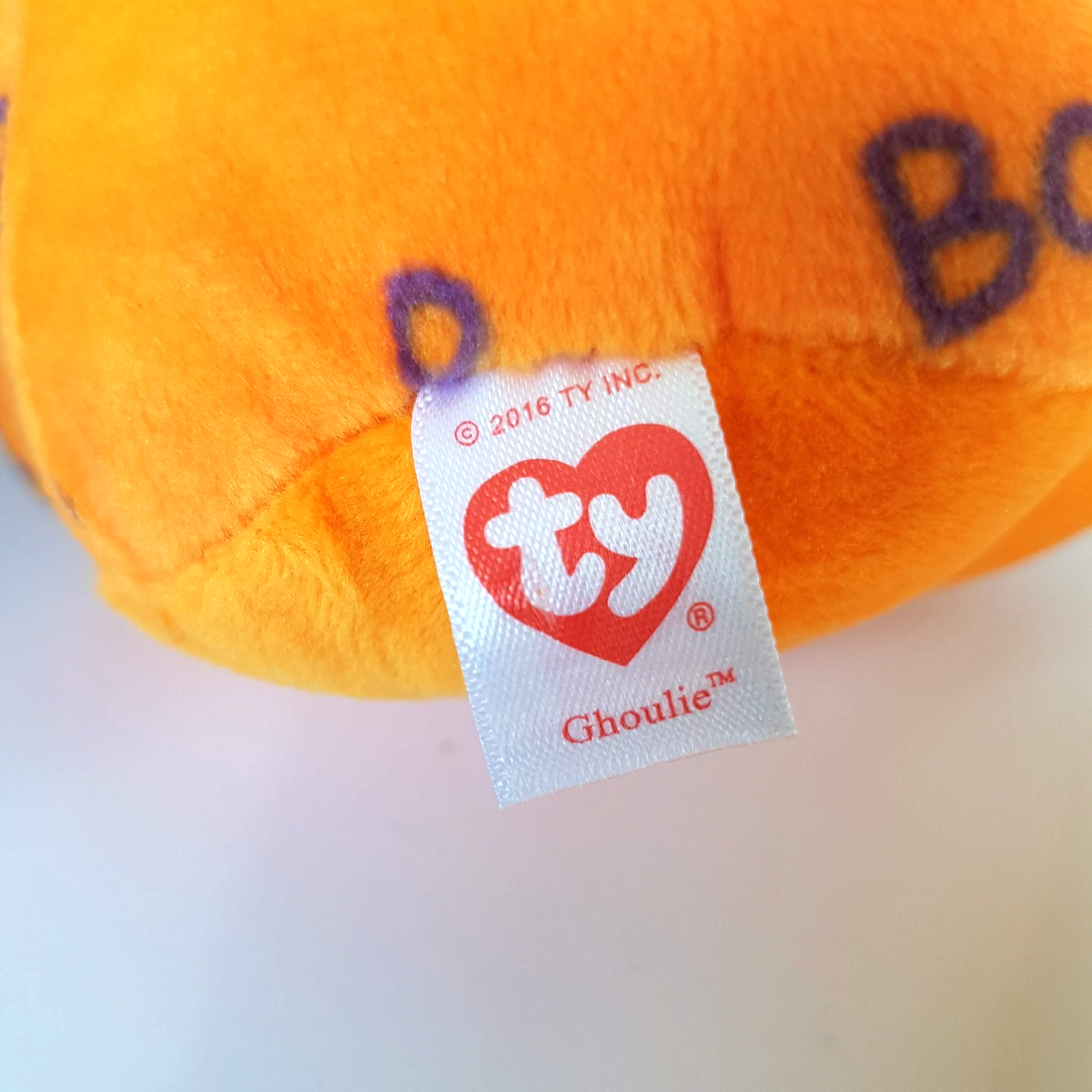 TY Beanie GHOULIE CRAWLY MORTIMER Halloween Orange GHOST SPIDER BAT Plush Toy8