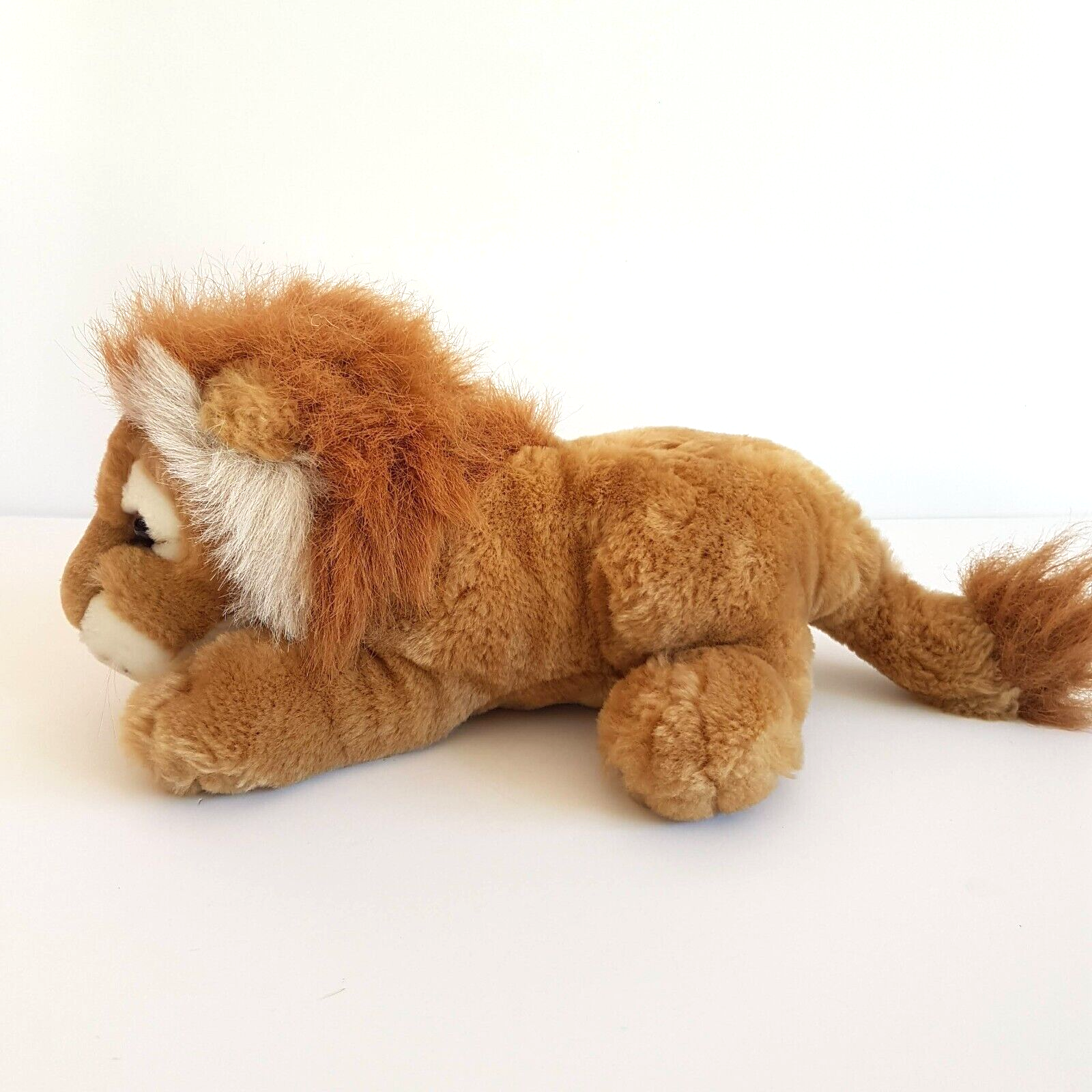 Cuddly LION WILD CAT 30cm Long Plush Soft Toy Safari Stuffed Animal Laying Cute8