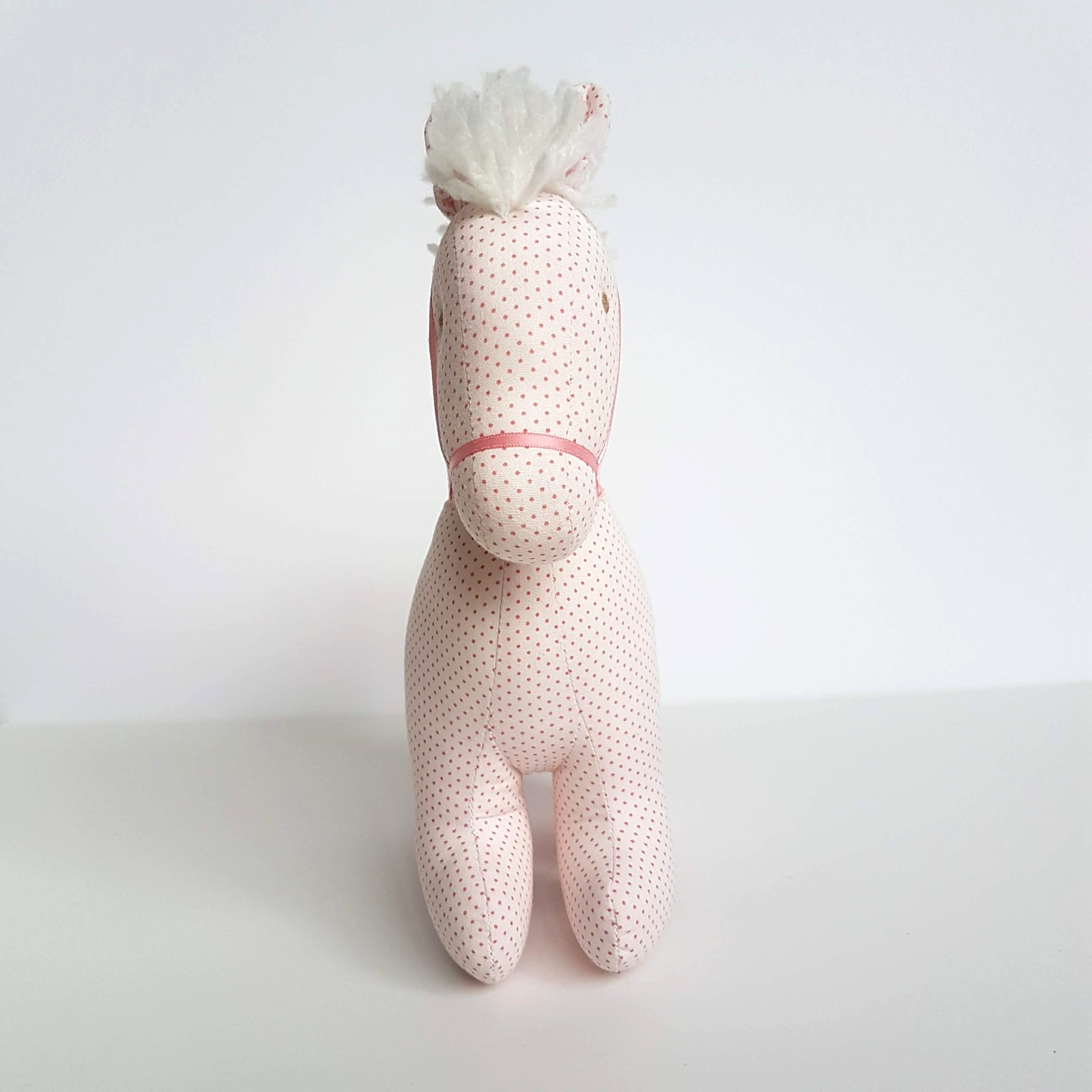 Alimrose PINK POLKA DOT PONY HORSE Soft Toy 24cm Stuffed Animal FAULT Neutral2