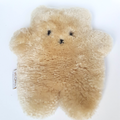 Oh Aldo 100% Australian Sheepskin FLAT BEAR Soft Toy 29cm Stuffed Animal Genuine0