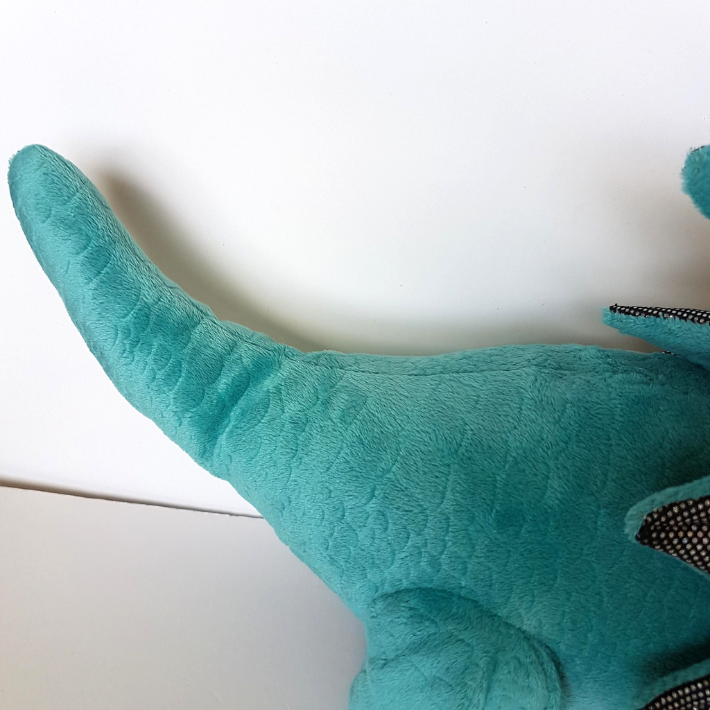 Target LARGE DINO DRAGON Plush Fantasy Stuffed Animal Soft Toy Blue Green Holo6
