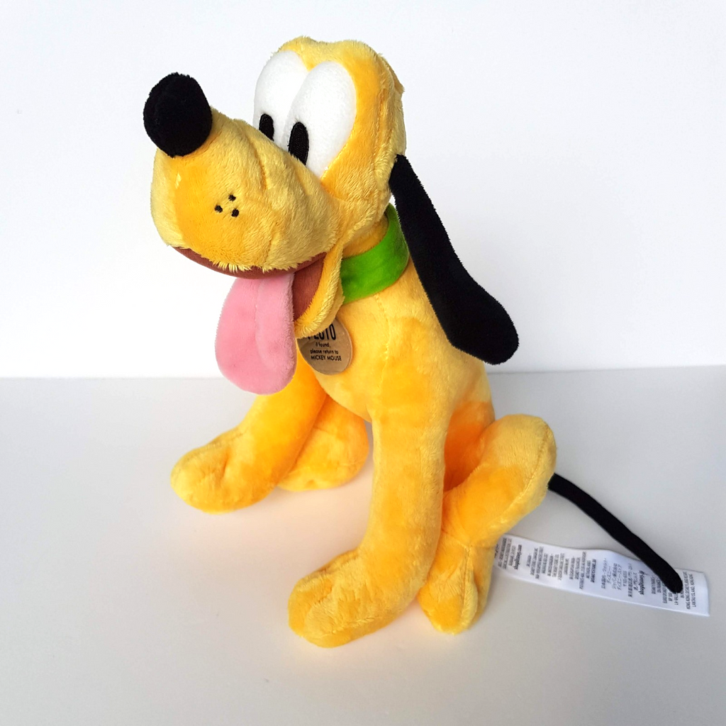 Disney SITTING PLUTO Mickey Mouse DOG Orange 25cm Plush Stuffed Animal Soft Toy1