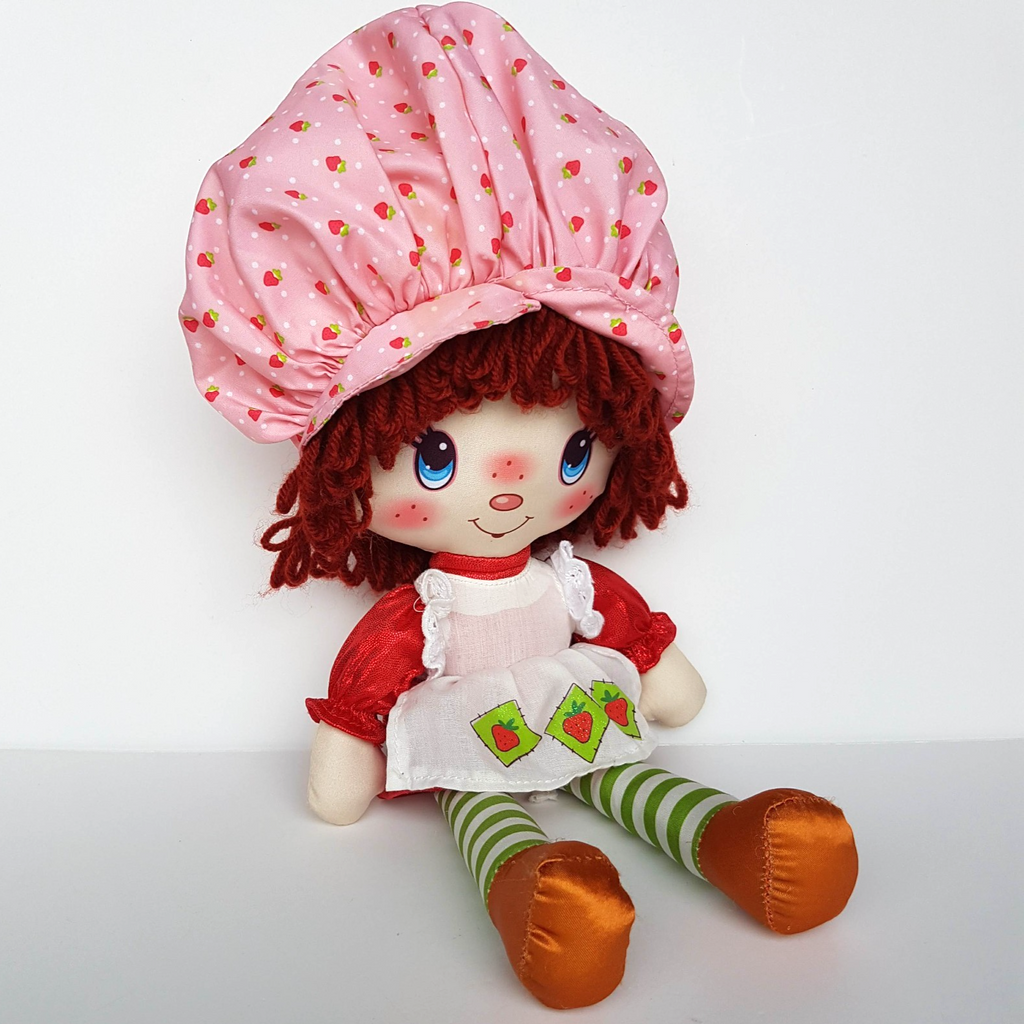 Strawberry Shortcake RAG DOLL 40th ANNIVERSARY Sparkle Glitter 36cm Soft Toy0