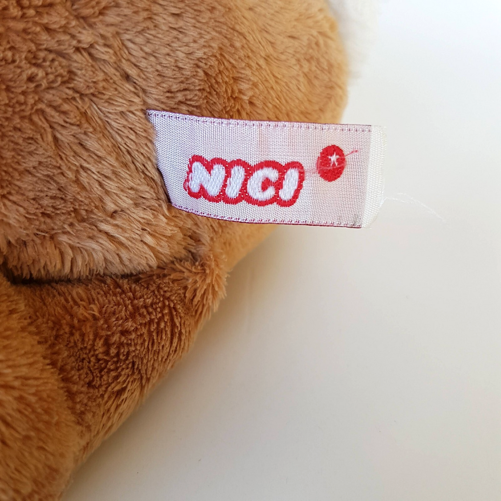 Rare NICI SCRUFFY RABBIT Plush Stuffed Animal Teeth Whiskers Soft Toy Cute Scarf6