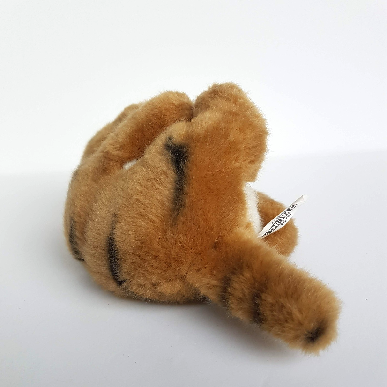 Korimco SLEEPING TIGER WILD CAT Plush Soft Toy Stuffed Animal 18cm NO SOUND Cute3