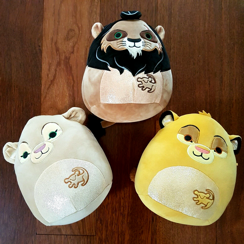 LION KING Squishmallows 30th Anniversary 24cm Glitter SCAR NALA SIMBA Plush Toys0