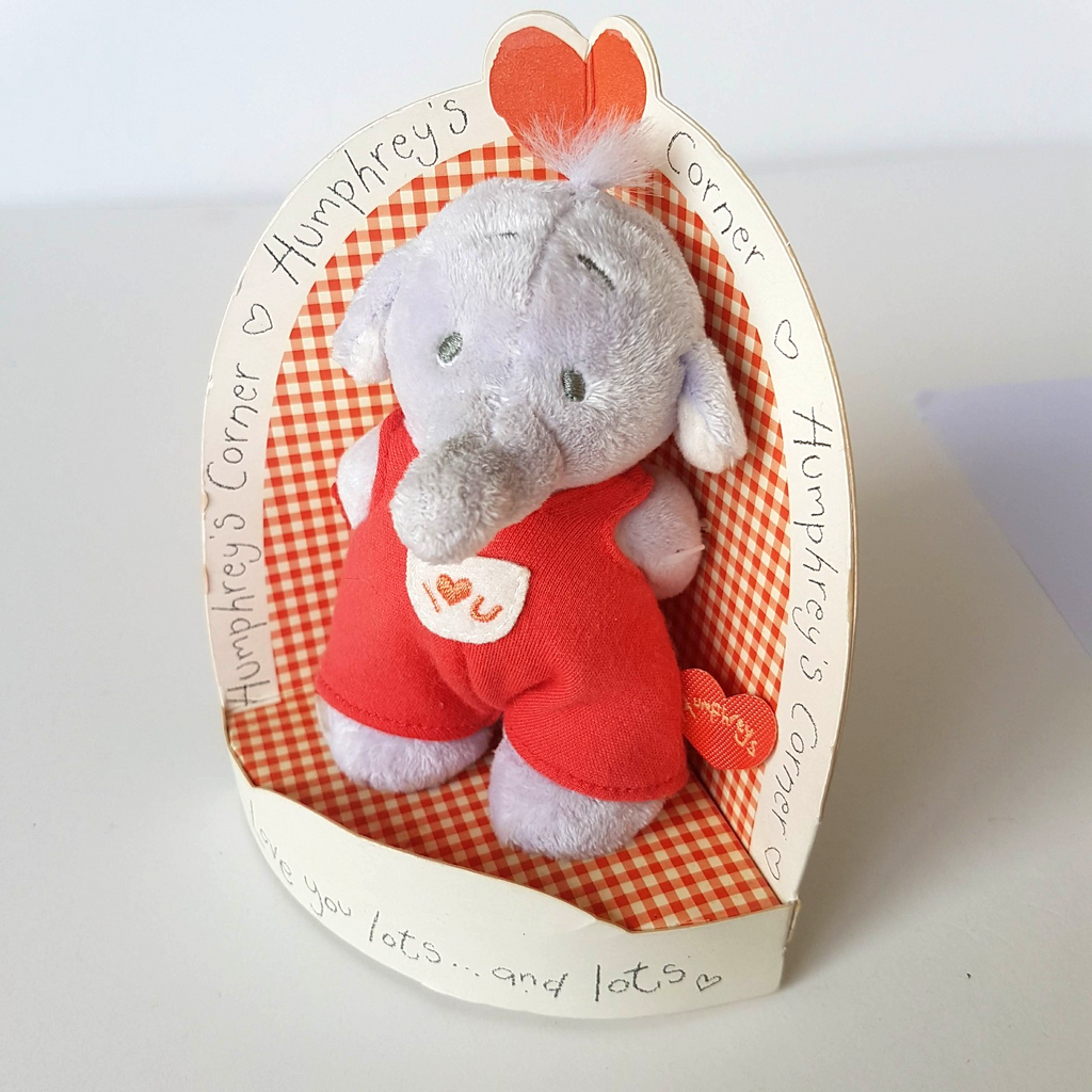 Humphrey's Corner BABY JACK Elephant Dungarees I Love You Hearts Plush Soft Toy11