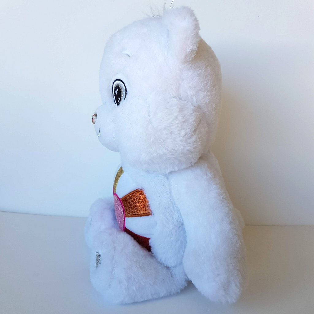 Care Bear HOPEFUL HEART Collector's Edition 2022 36cm Crystal Nose White Glitter3