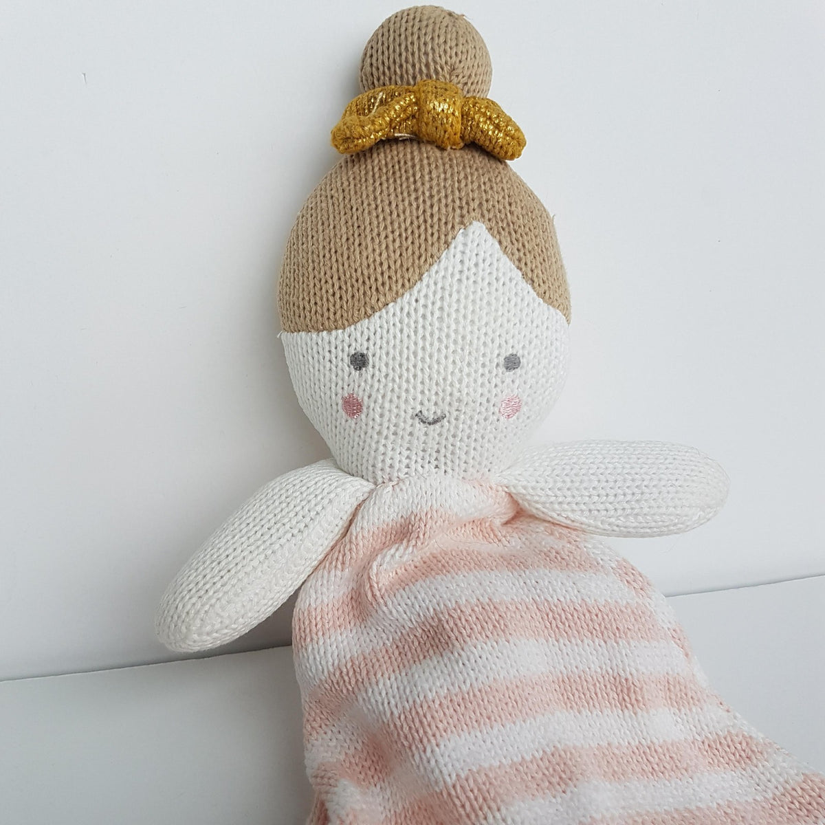 Living Textiles SOPHIA GIRL LOVEY Pink Knit Comforter Security Blanket Soft Toy1