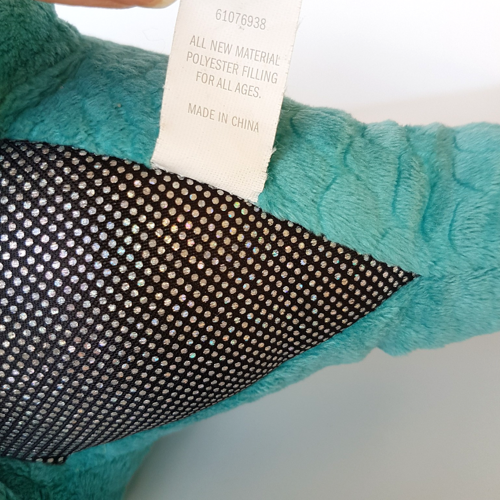 Target LARGE DINO DRAGON Plush Fantasy Stuffed Animal Soft Toy Blue Green Holo13