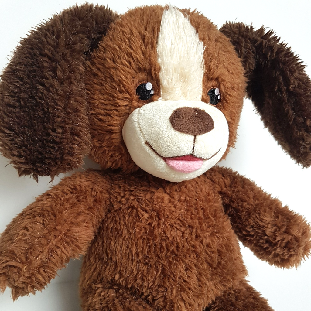 Build A Bear BROWN DOG Plush 43cm BAB Soft Toy Stuffed Animal Cuddly Pet Cute1