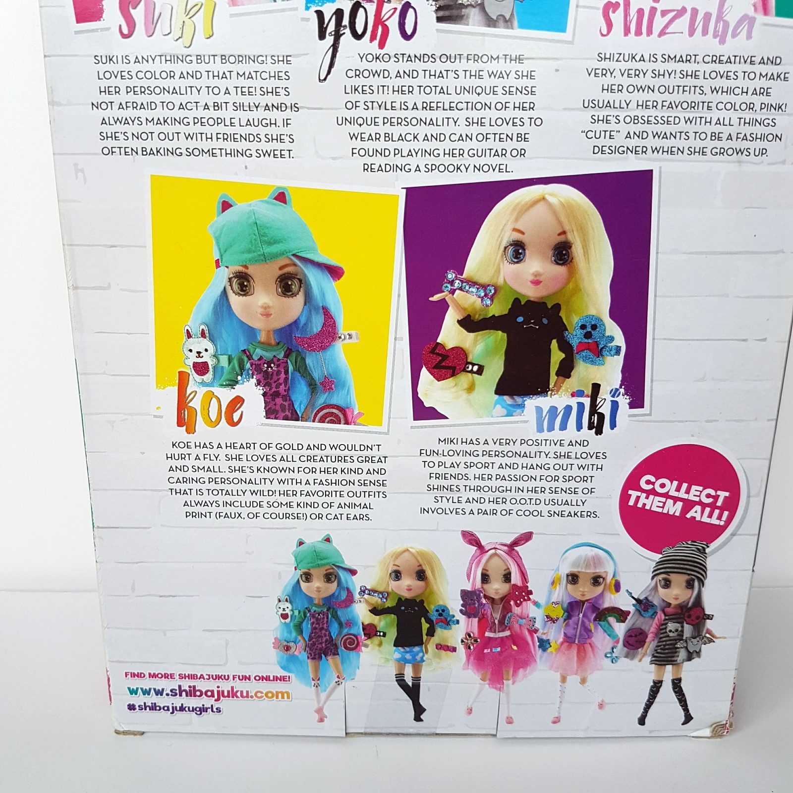 SHIBAJUKA GIRLS Doll SHIZUKA 2016 13" Retired Rare NRFB Fashion Doll Pink Toy17