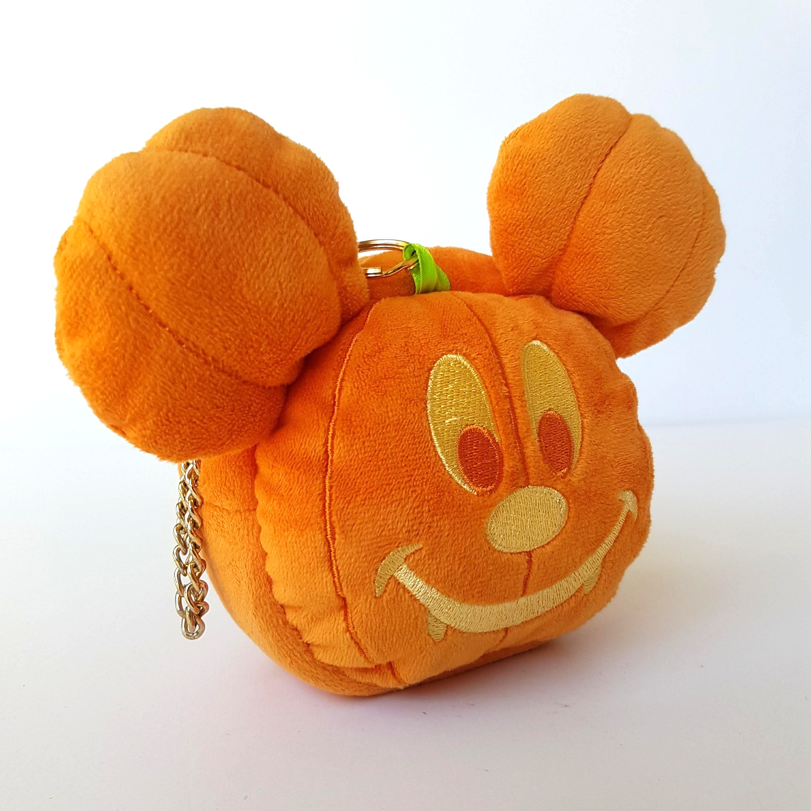 Tokyo Disney Halloween MICKEY GHOST 2025 Pouch Key Chain Charm Pumpkin Plush2
