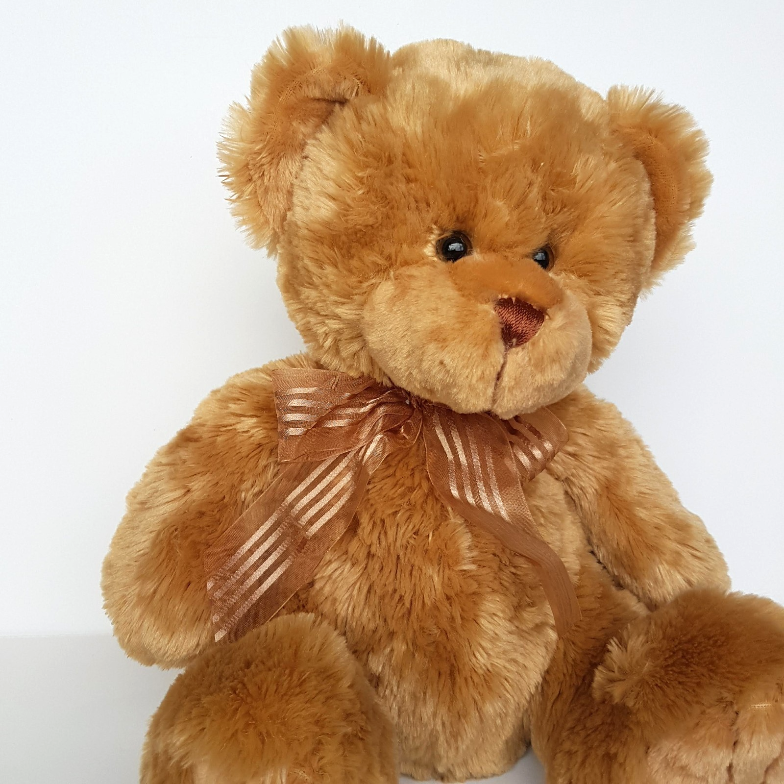 Teddy & Friends TEDDY BEAR Caramel 33cm Plush Soft Toy Stuffed Animal Super Cute1