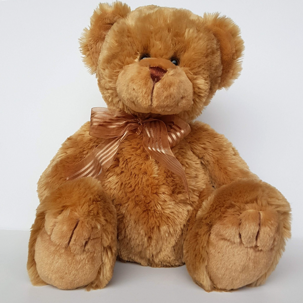 Teddy & Friends TEDDY BEAR Caramel 33cm Plush Soft Toy Stuffed Animal Super Cute6