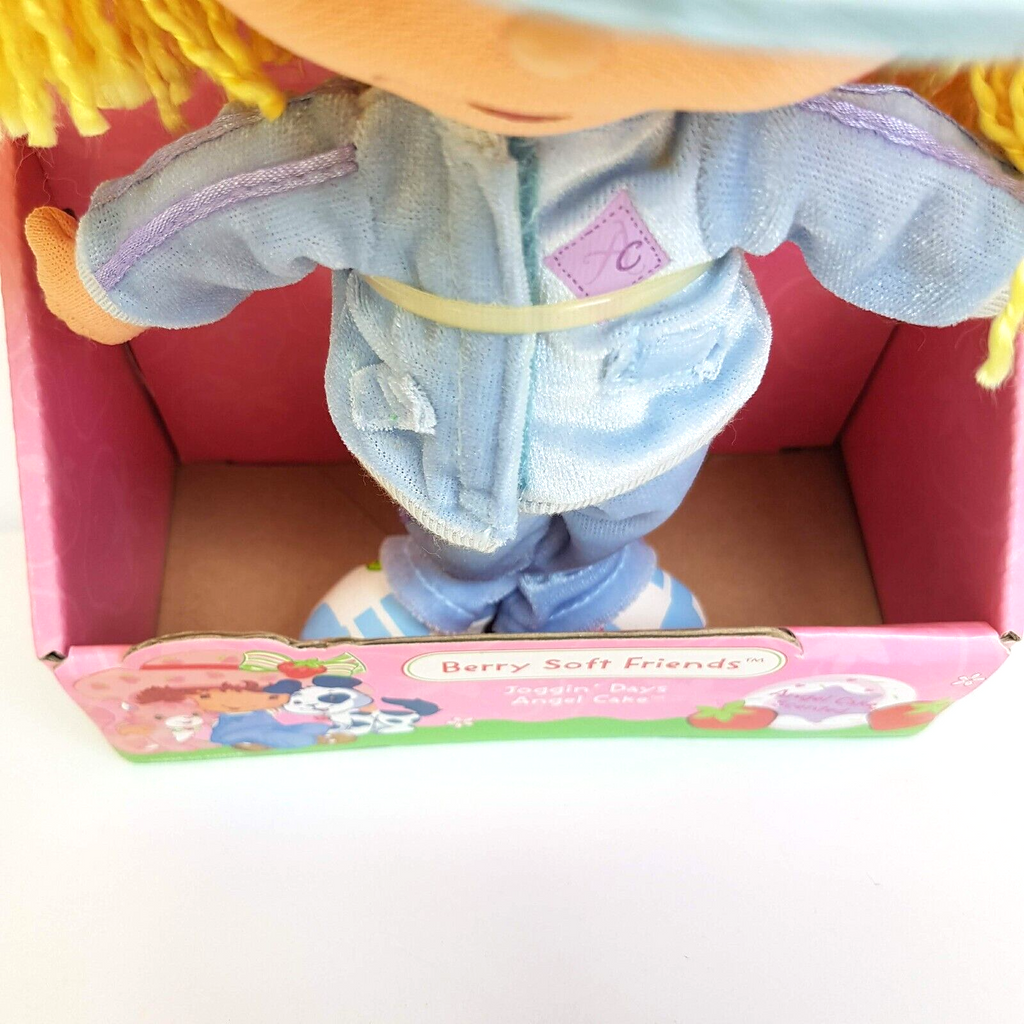 STRAWBERRY SHORTCAKE Berry Soft Friends Joggin' Days Angel Cake Rag Doll BOXED6