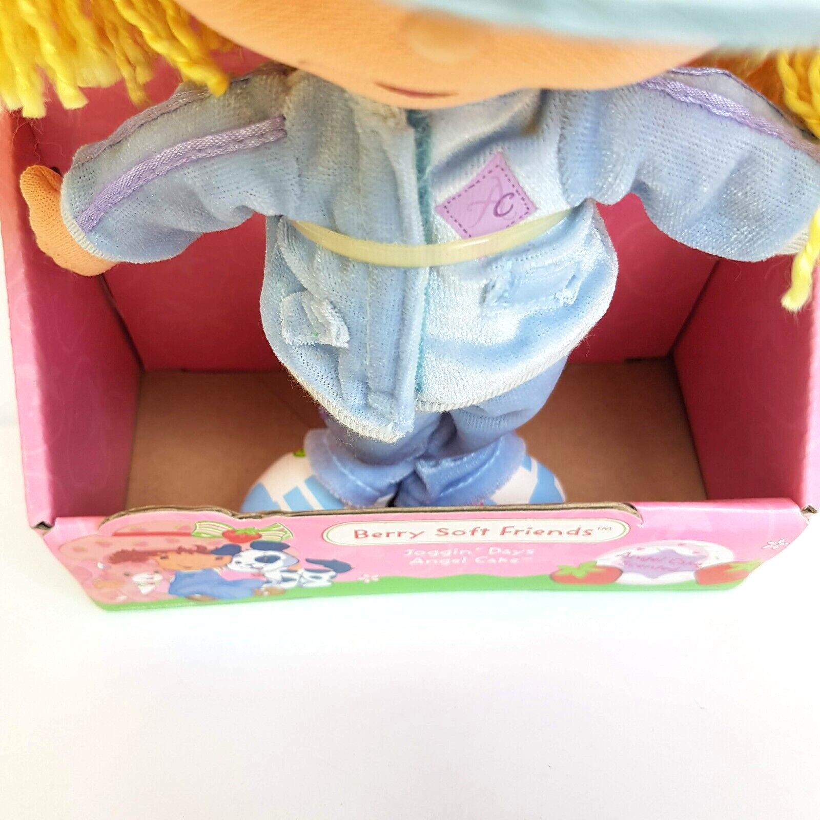 STRAWBERRY SHORTCAKE Berry Soft Friends Joggin' Days Angel Cake Rag Doll BOXED6