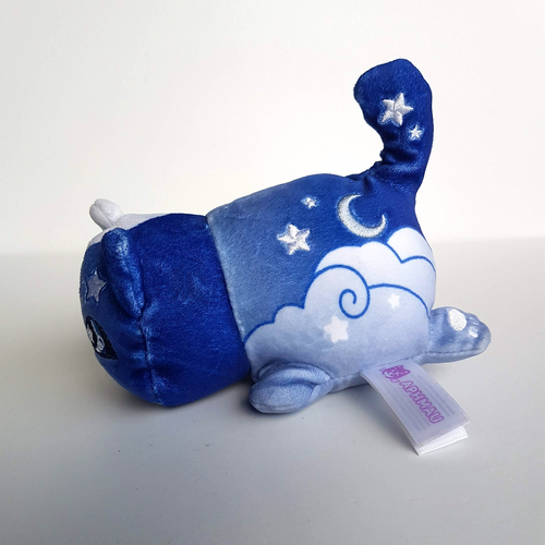 Aphmau Meemeow CELESTIAL MOON CAT Moon Stars Blue Plush Stuffed Animal Soft Toy1