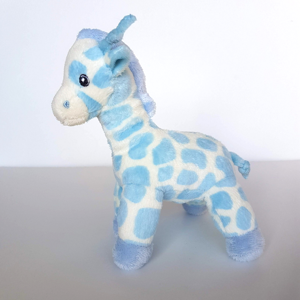 Korimco BLUE GIRAFFE RATTLE Plush Lovey Stuffed Animal Comforter Soft Toy Cute1
