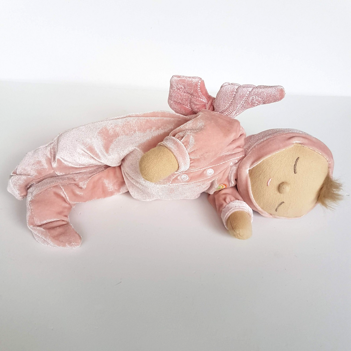 Olli Ella DOZY DINKUMS AURORA Fairy Doll Pink Plush Soft Fabric Doll Sleeping5
